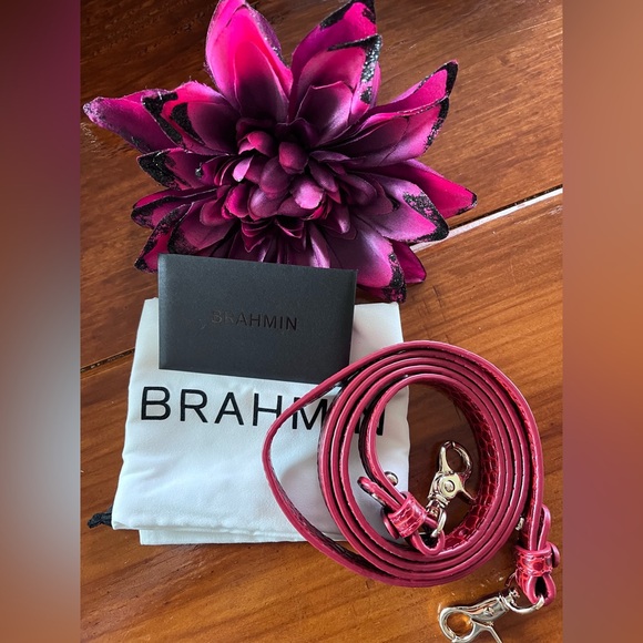 NWT Brahmin SET Lane and Jane Wallet in Red Glissandro - Picture 11 of 14